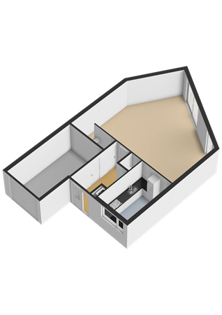 Floorplan - Colijnlaan 164, 1421 CD Uithoorn