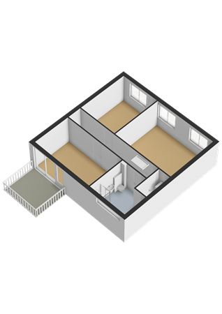 Floorplan - Colijnlaan 164, 1421 CD Uithoorn