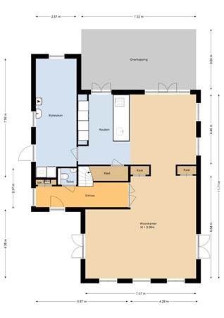 Floorplan - Beurtschip 32, 1602 BA Enkhuizen