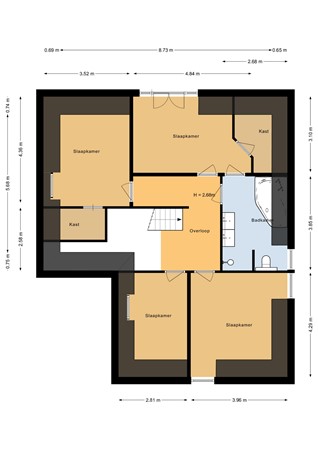 Floorplan - Beurtschip 32, 1602 BA Enkhuizen