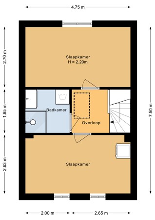 Floorplan - Vissersdijk 45, 1601 LN Enkhuizen