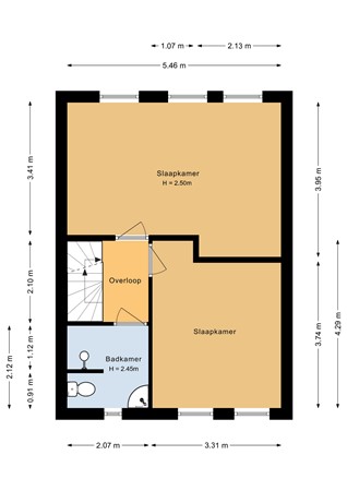 Floorplan - Murenepad 18, 1317 RV Almere