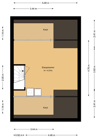 Floorplan - Murenepad 18, 1317 RV Almere