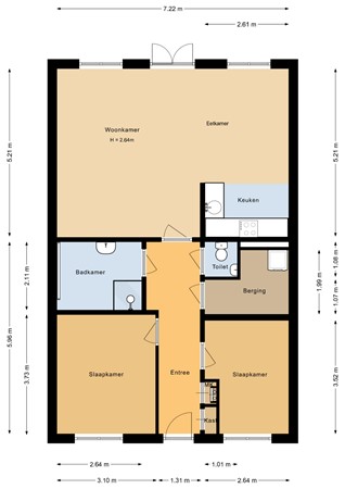 Floorplan - Beneluxlaan 635, 1363 BJ Almere