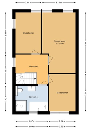 Floorplan - Schoon Schip 9, 1602 CK Enkhuizen