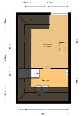 Floorplan - Schoon Schip 9, 1602 CK Enkhuizen