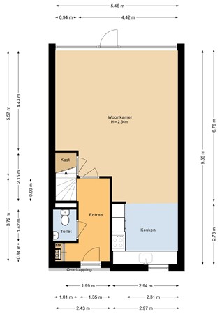 Floorplan - Raoul Dufystraat 6, 1328 PG Almere