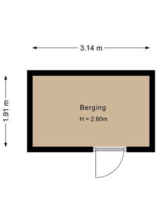 Floorplan - Buziaupad 6, 1311 KM Almere