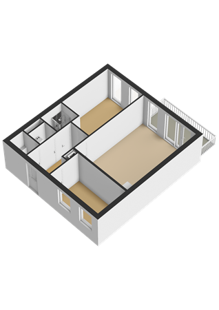 Floorplan - Tempo Doeloestraat 241, 1336 NB Almere