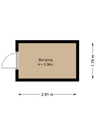 Floorplan - Tempo Doeloestraat 241, 1336 NB Almere