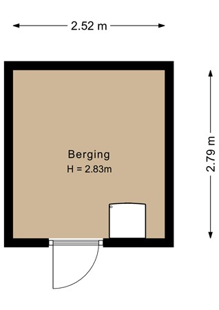 Floorplan - Marie Curiestraat 32, 1341 BM Almere