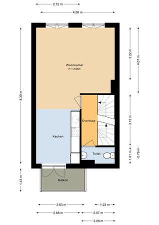 Floorplan - Obelixstraat 35, 1336 MN Almere
