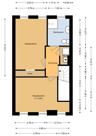 Floorplan - Obelixstraat 35, 1336 MN Almere