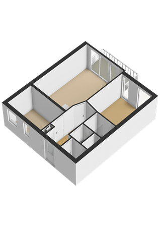 Floorplan - Tempo Doeloestraat 190, 1336 NB Almere