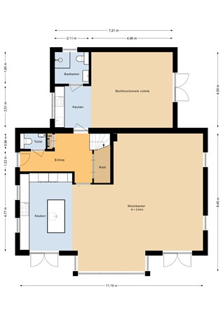 Floorplan - Henry David Thoreaustraat 18, 1349 HG Almere