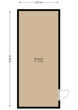 Floorplan - Tenerifestraat 7, 1339 XN Almere