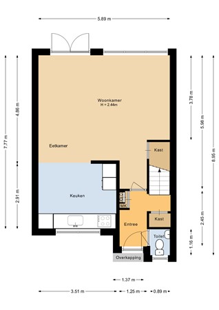 Floorplan - Breukelengracht 21, 1324 NG Almere
