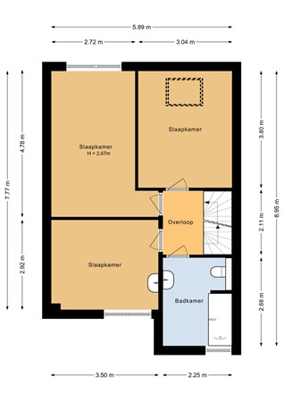 Floorplan - Breukelengracht 21, 1324 NG Almere