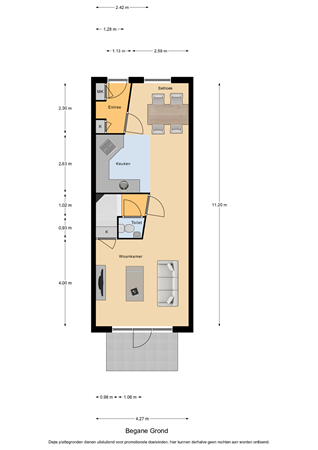 Floorplan - Meistraat 8, 1335 BZ Almere