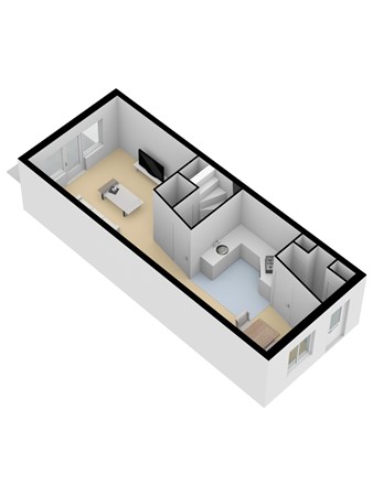 Floorplan - Meistraat 8, 1335 BZ Almere