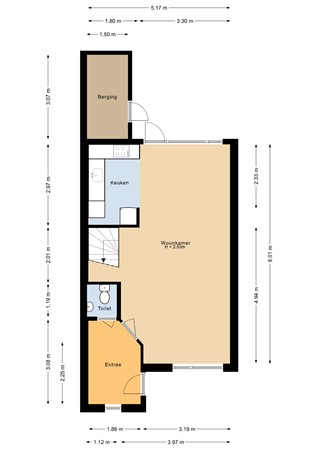 Floorplan - Hilversumpad 26, 1324 SN Almere