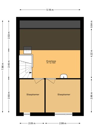 Floorplan - Hilversumpad 26, 1324 SN Almere