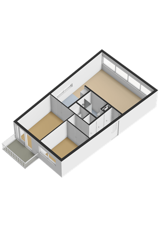 Floorplan - Peter Sellershof 186, 1325 GZ Almere