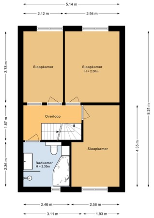 Floorplan - Fagotstraat 68, 1312 LC Almere