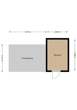 Floorplan - Fagotstraat 68, 1312 LC Almere