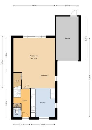 Floorplan - Parnassialaan 164, 8245 HD Lelystad