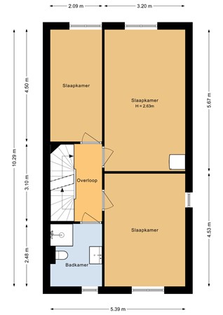 Floorplan - Parnassialaan 164, 8245 HD Lelystad