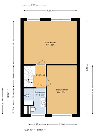 Floorplan - Heerenbeekplantsoen 6, 1333 XG Almere
