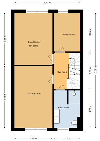 Floorplan - Mickey Mousestraat 37, 1336 ZG Almere