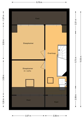 Floorplan - Mickey Mousestraat 37, 1336 ZG Almere