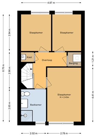 Floorplan - Texelstraat 64, 1339 TL Almere