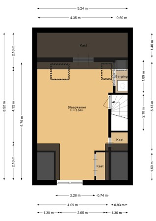 Floorplan - Gipskruidweg 186, 1313 CX Almere