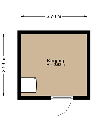 Floorplan - Gipskruidweg 186, 1313 CX Almere