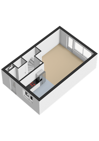 Floorplan - Spinnekopmolenstraat 14, 1333 CS Almere