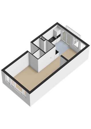 Floorplan - Burgwal 33, 1601 BB Enkhuizen