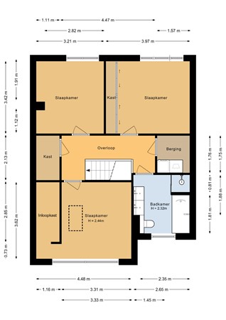 Floorplan - Hans Andreusstraat 38, 1321 SL Almere
