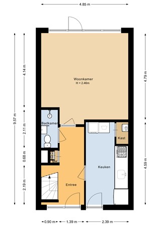 Floorplan - Laan der V.O.C. 224, 1335 RX Almere