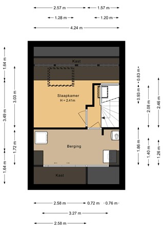Floorplan - Jan Rijksenstraat 52, 1335 NT Almere