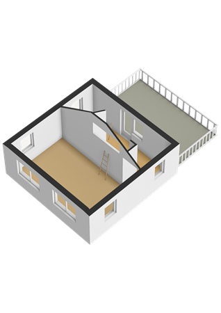 Floorplan - Bakboord 1, 1602 CA Enkhuizen