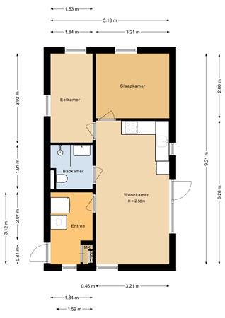 Floorplan - Epicurusstraat 92, 1349 HC Almere