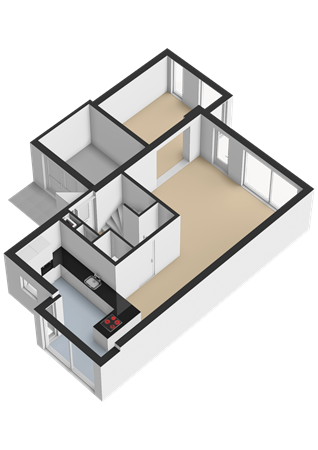 Floorplan - Woldbergstraat 1, 1333 ZS Almere