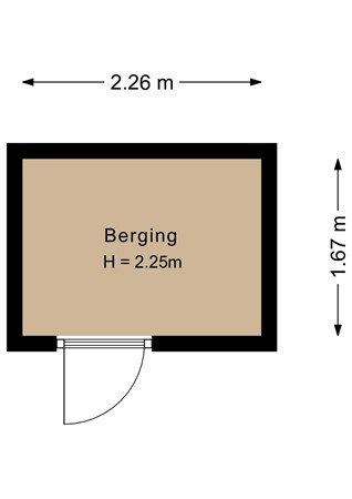 Floorplan - Woldbergstraat 1, 1333 ZS Almere