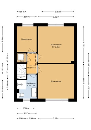 Floorplan - Venuslaan 58, 1601 RM Enkhuizen