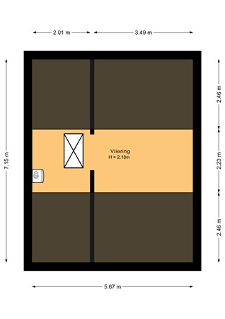 Floorplan - Venuslaan 58, 1601 RM Enkhuizen