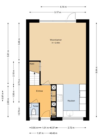 Floorplan - Veenmospad 8, 1314 MP Almere