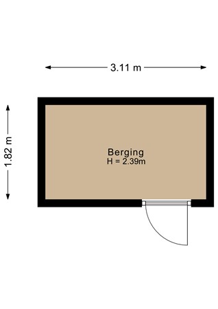 Floorplan - Veenmospad 8, 1314 MP Almere